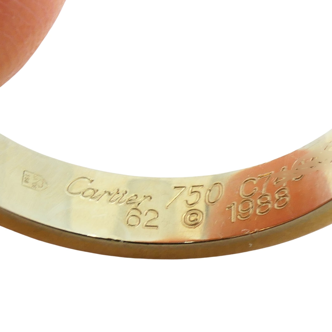 Cartier Trinity Band 18k Gold Men Rings Size 10 Original Box