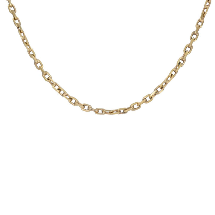 Vintage 18k Rose Gold Cable Link Chain Necklace