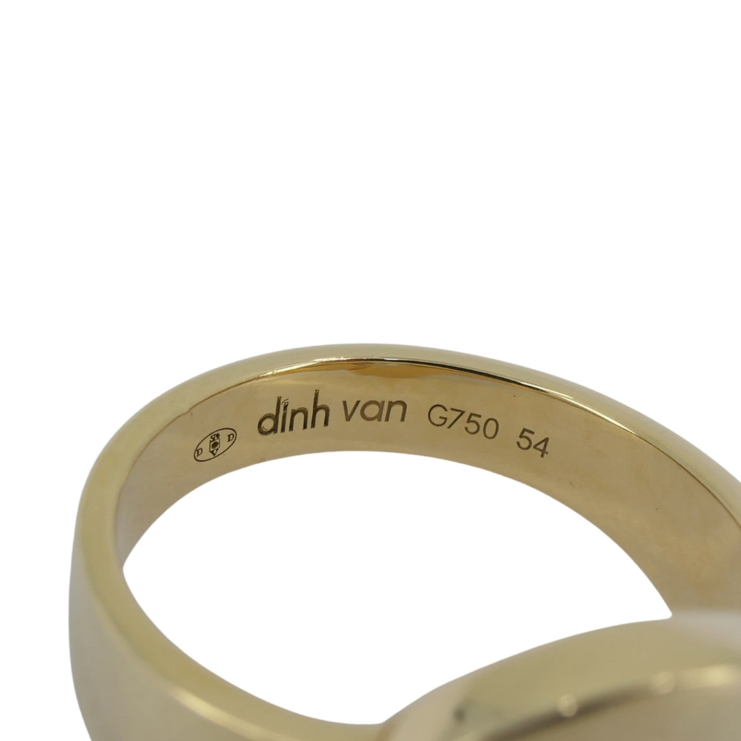 Dinh Van Menottes Ring 18k Gold Diamond
