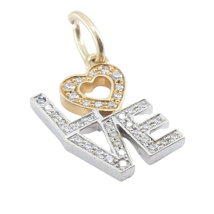 Tiffany & Co. 18k Two-tone Gold Diamond Love Pendant