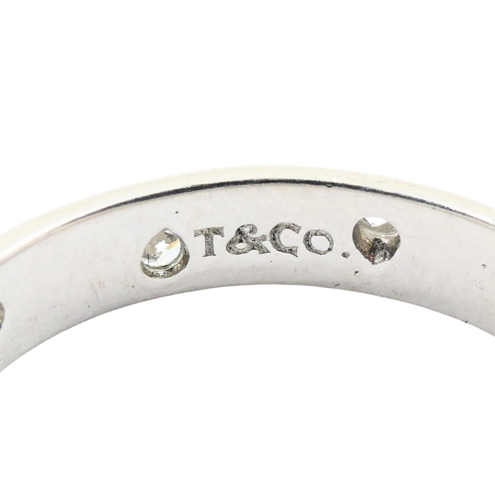 Tiffany & Co. Diamond Platinum Etoile Band Ring