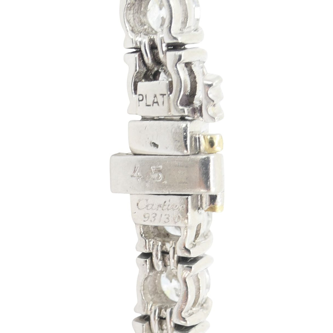 Vintage Cartier Platinum Diamond Tennis Bracelet, Circa 1970s