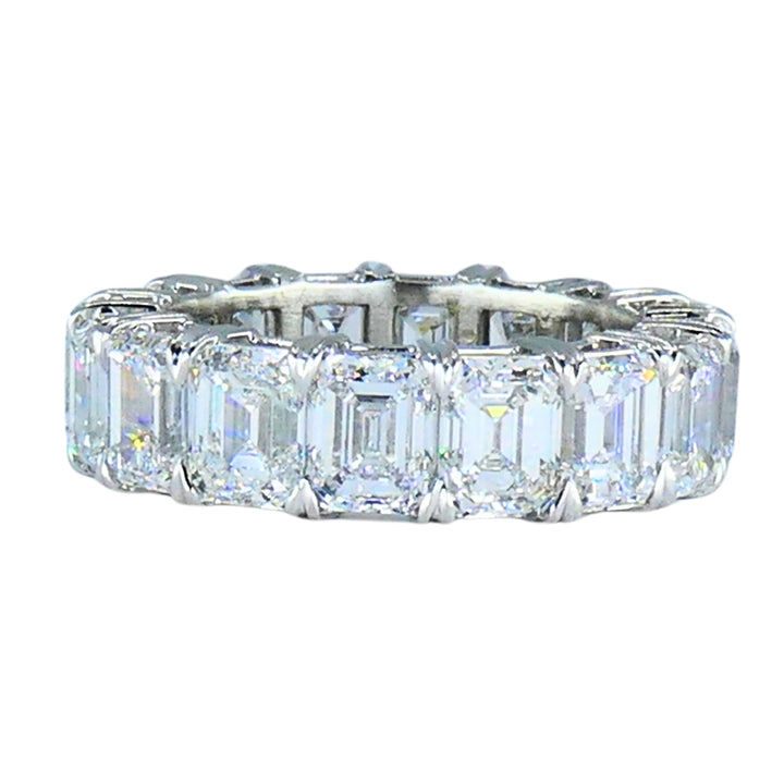 Roberto Coin Eternity Band Platinum Emerald Cut Diamond GIA - 11.36 cts