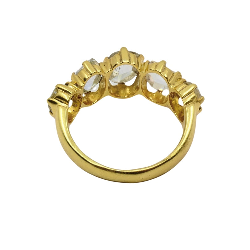 Victorian Ring Rose Cut Diamond Gold