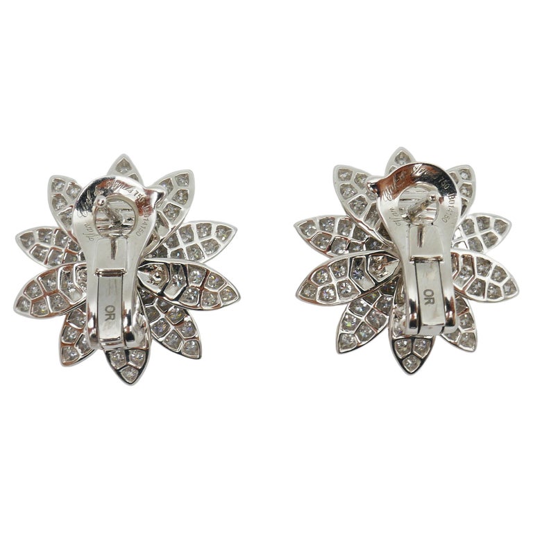 Van Cleef & Arpels Lotus Earrings VCA Lotus Medium Size