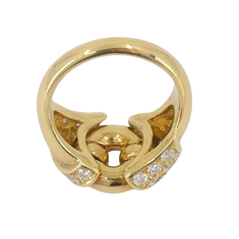 Bvlgari Vintage Bulgari 18k Gold Diamond Ring