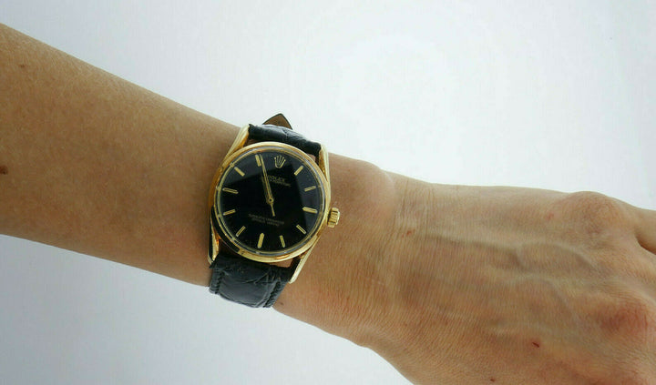 Vintage 14k Yellow Gold Rolex Oyster Perpetual Wrist Watch