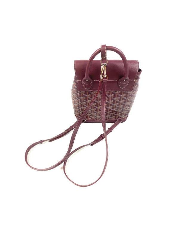 Goyard Alpin Coated Canvas Mini Backpack Burgundy