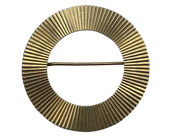 1940s Retro Tiffany & Co. Yellow Gold Eternity Circle Brooch