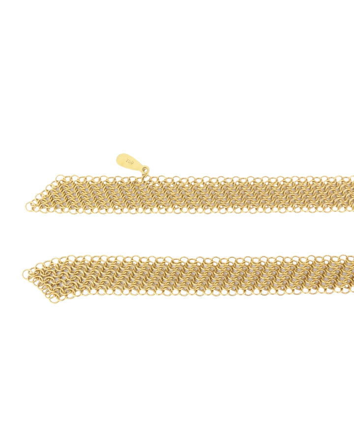 Tiffany & Co. Elsa Peretti Scarf Necklace 18k Gold Mesh Necklace