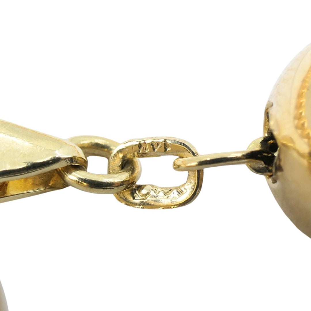Vintage 14k Gold Ball Bead Collar Necklace Circa 1990s