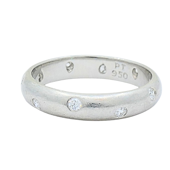 Tiffany & Co. Diamond Platinum Etoile Band Ring