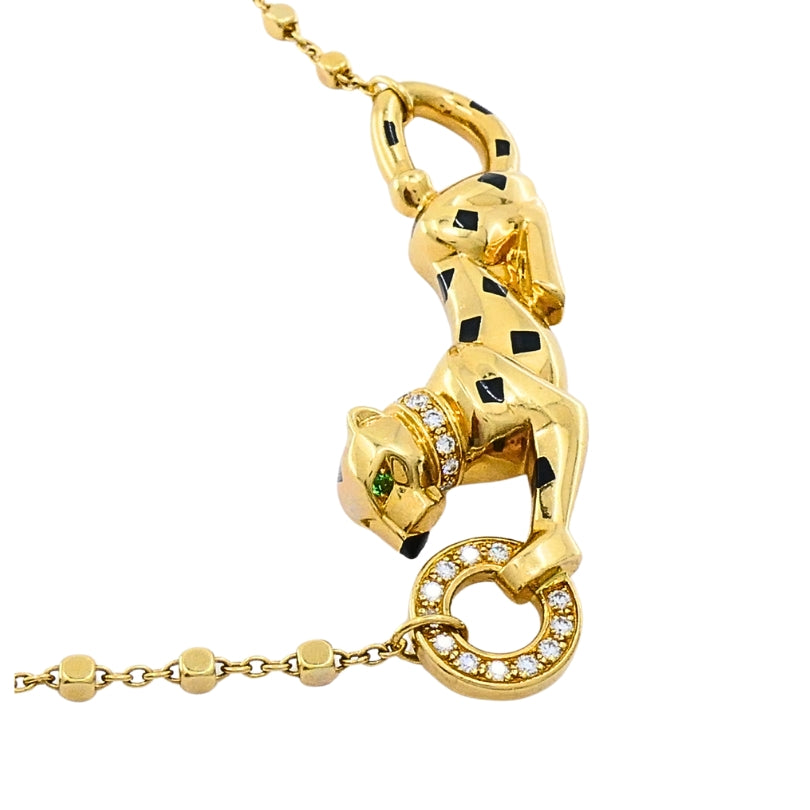 Cartier Panthère de Cartier Pendant 18k Gold Diamond  Necklace