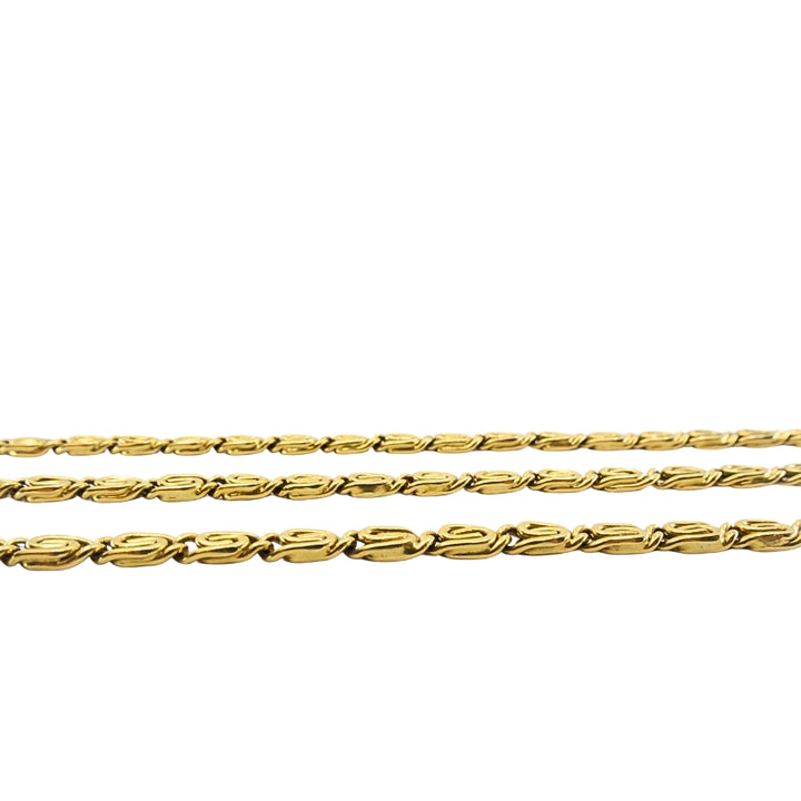 Vintage 18k Gold S-Link Chain Necklace