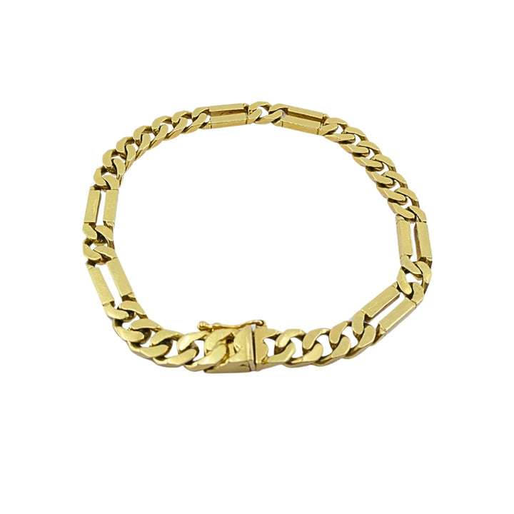 Vintage 14k Gold Chain Bracelet Curblink