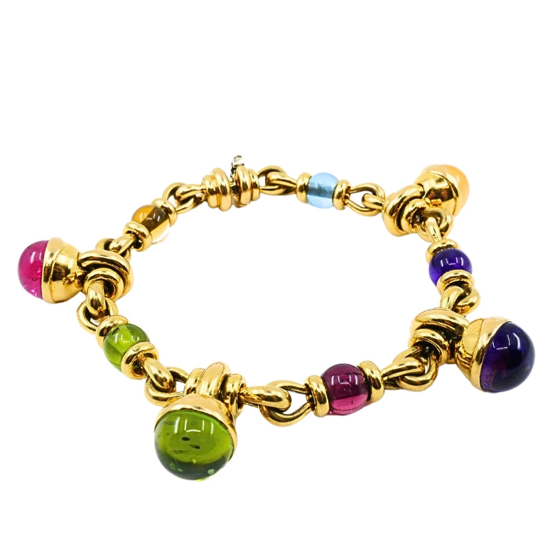 Bulgari Bracelet 18k Gold Multi-Gemstone