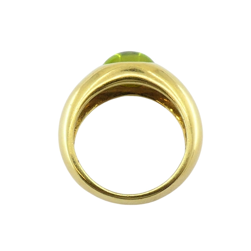 Tiffany & Co. 18K Gold  Peridot Cabochon Ring