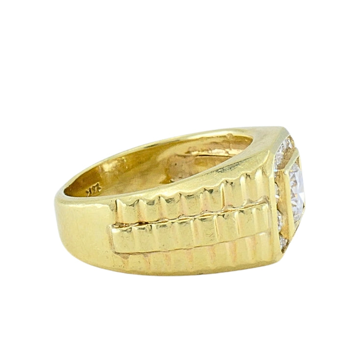 Vintage 14K Gold Diamond Men's Ring