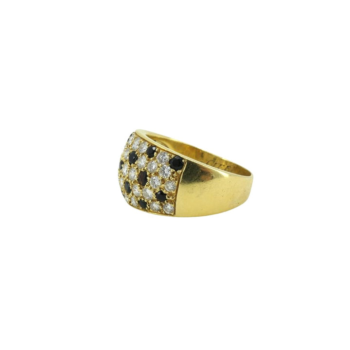 Van Cleef & Arpels 18k Gold Onyx Diamond Ring