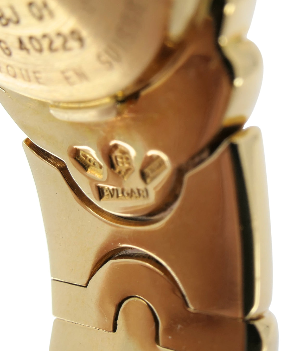 Bvlgari Bulgari Parentesi Gold Watch and Parentesi Bracelet 18k Gold Set