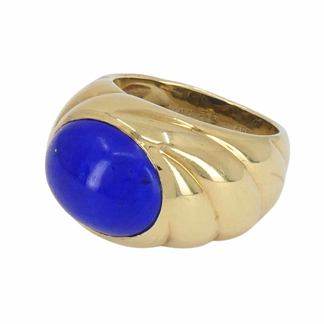 Vintage Van Cleef & Arpels 18k Gold Lapis Lazuli Ring