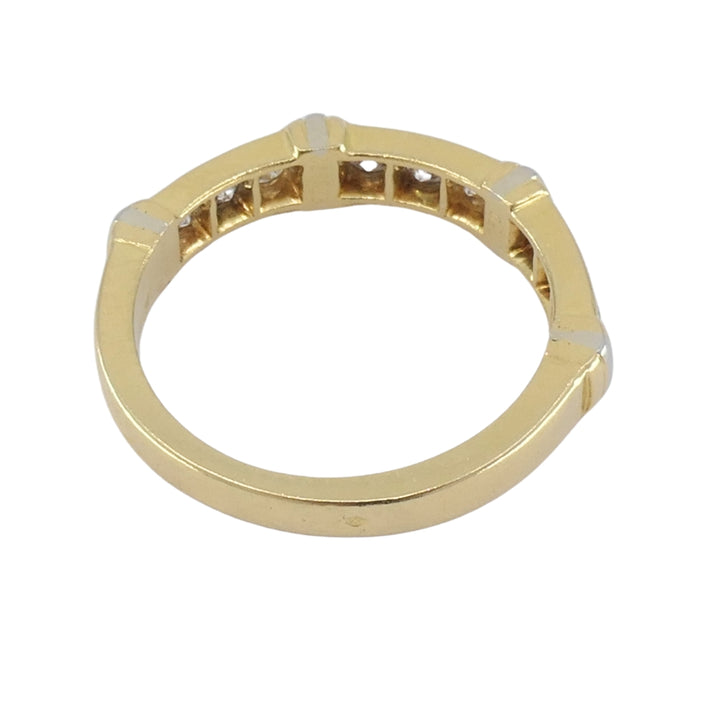 Vintage Cartier Diamond Ring 18k Yellow and White Gold