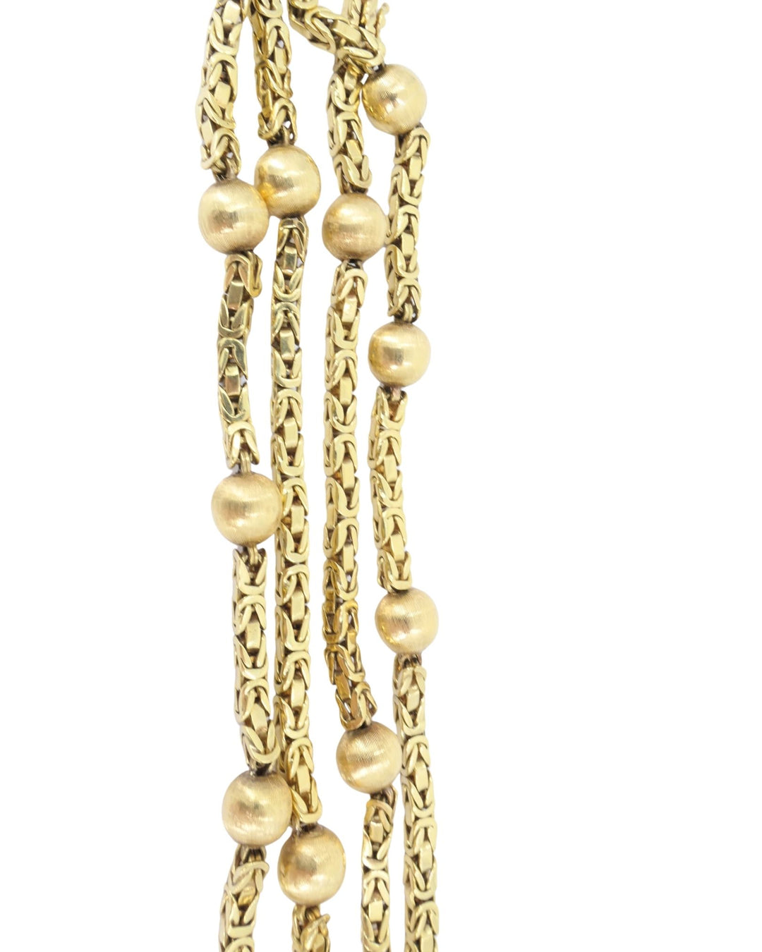 Van Cleef & Arpel Station Necklace 18k Gold Extra Long Chain Necklace