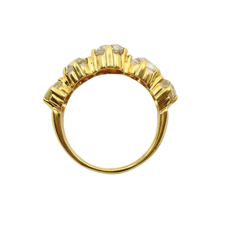 Victorian Ring Rose Cut Diamond Gold