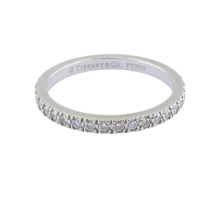 Vintage Tiffany & Co. Diamond Band Platinum Size 5.5 (51)