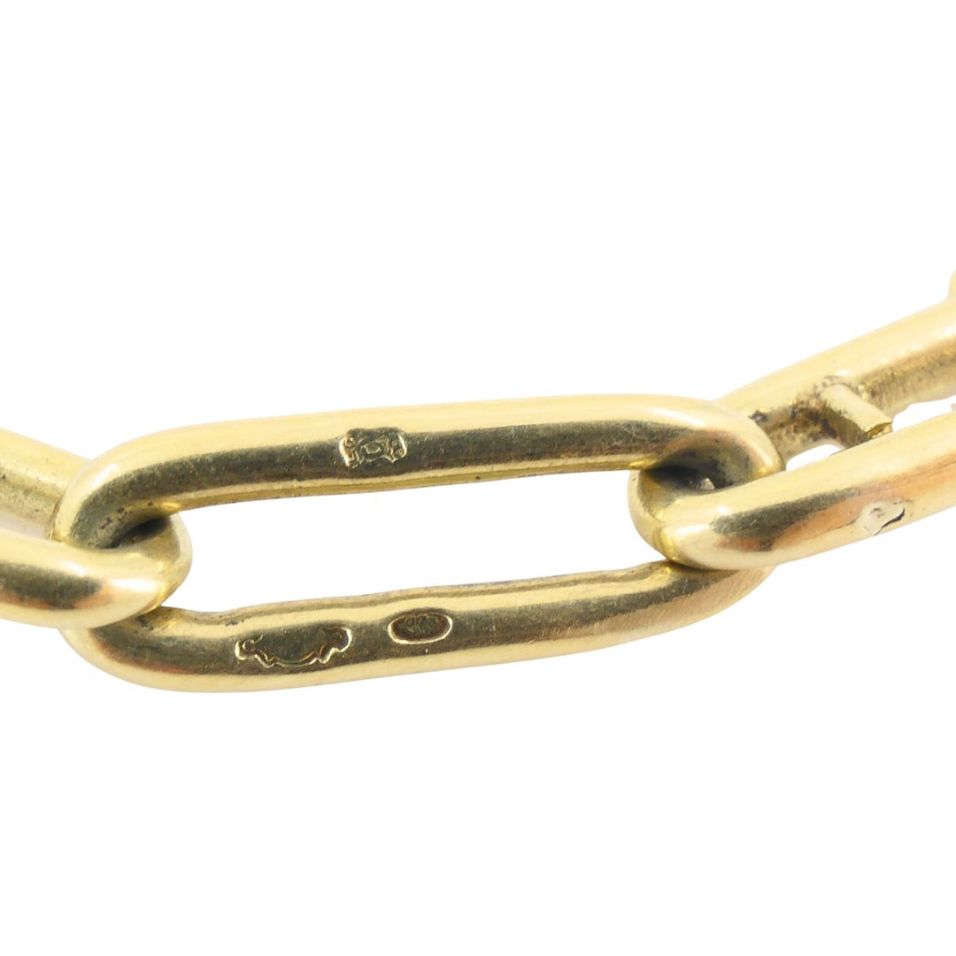 Vintage 14k Gold Paperclip Link Bracelet