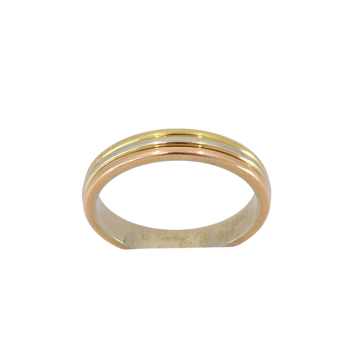 Cartier Trinity Band 18k Gold Men Rings Size 10 Original Box