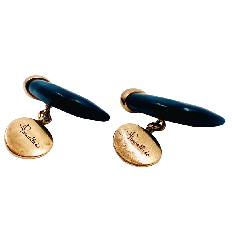 Pomellato Jet Horn Rose Gold Cufflinks