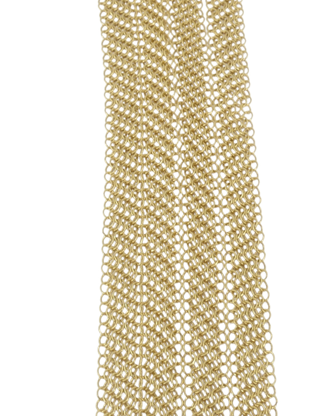 Elsa Peretti for Tiffany & Co. 18k Gold Jade Open Heart Mesh Necklace