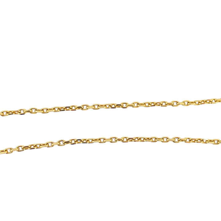 Vintage Fred Paris 18k Gold Diamond Ribbon Necklace