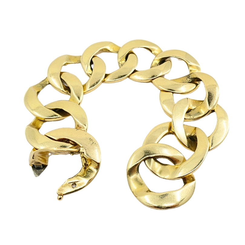 Vintage 14k Gold Curb Link Bracelet