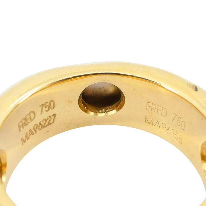 FRED Paris 18k Gold Hematite Vintage Band Ring
