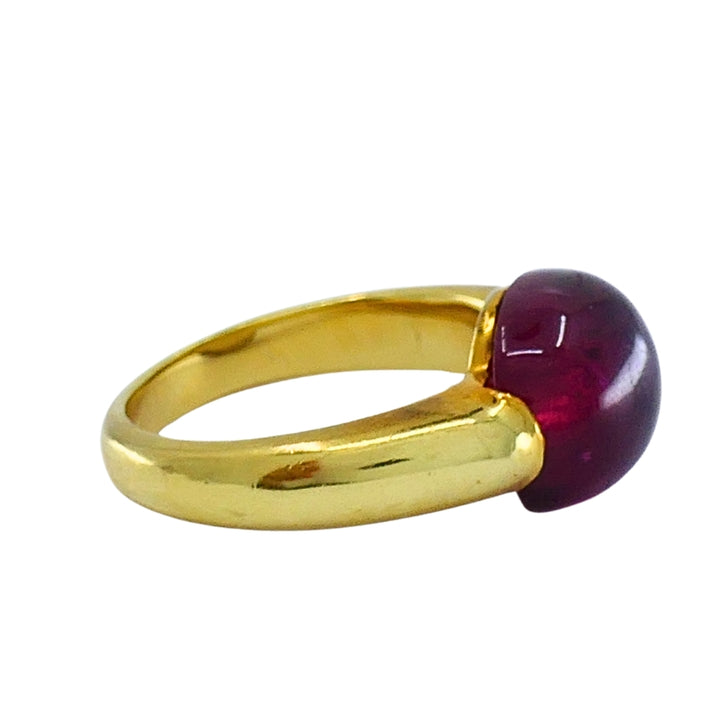 Vintage Tourmaline Ring 18k Gold Estate Jewelry
