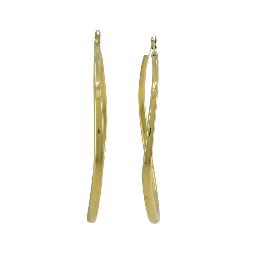 Vintage Roberto Coin 18k Gold Hoop Earrings