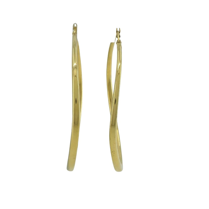 Vintage Roberto Coin 18k Gold Hoop Earrings