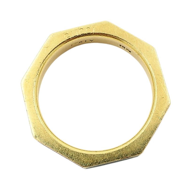 Gucci Ring Vintage Link to Love 18k Gold Enamel