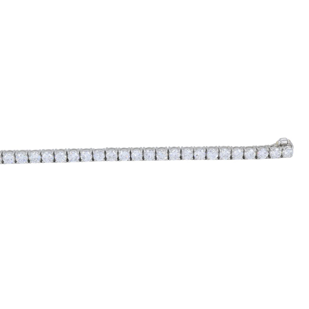Vintage Cartier Platinum Diamond Tennis Bracelet, Circa 1970s