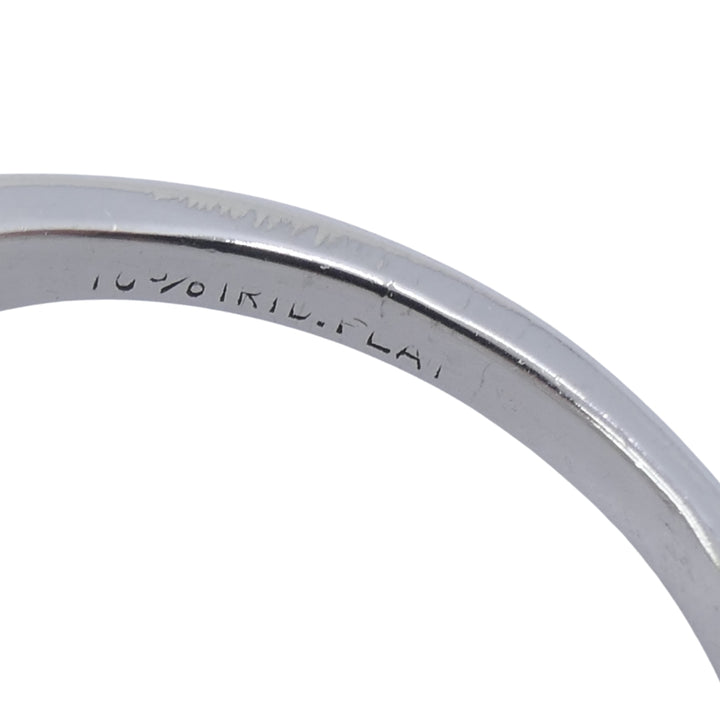 Vintage Platinum Toi et Moi Engagement Ring Diamond Emerald