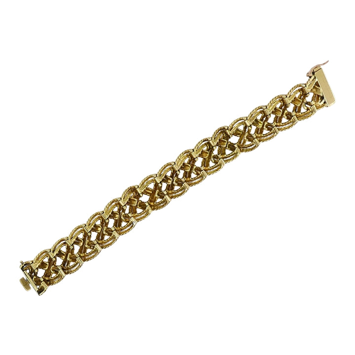 Boucheron Paris 18k Gold Braided Rope Bracelet