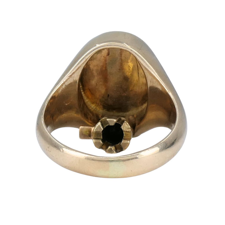 Antique 9ct Gold Watch Key Un-engraved Signet Ring