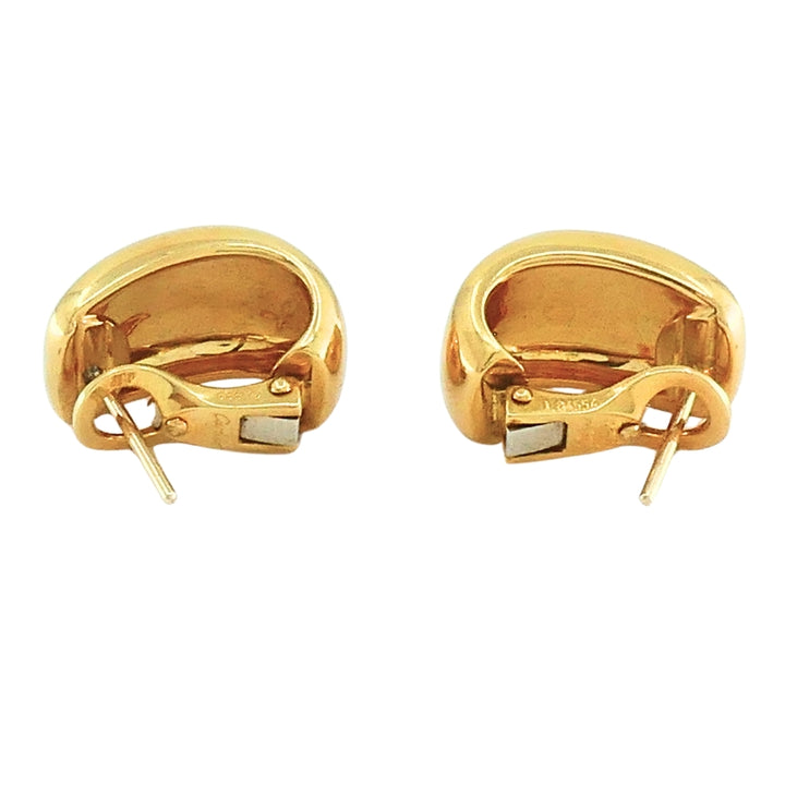Cartier Nouvelle Vague 18k Yellow Gold Earrings