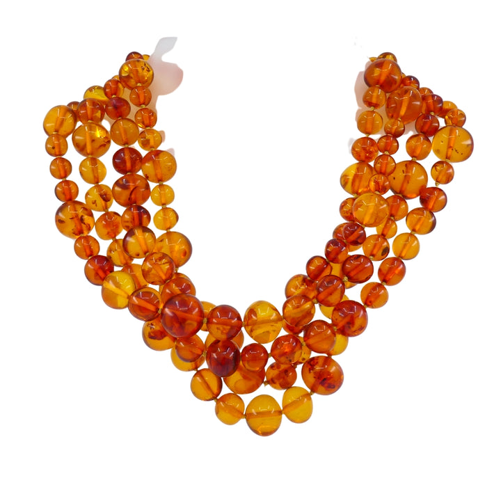 Paloma Picasso for Tiffany & Co. Amber Bead Gold Necklace
