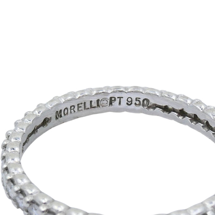 Morelli Platinum Pinpoint Diamond Eternity Ring
