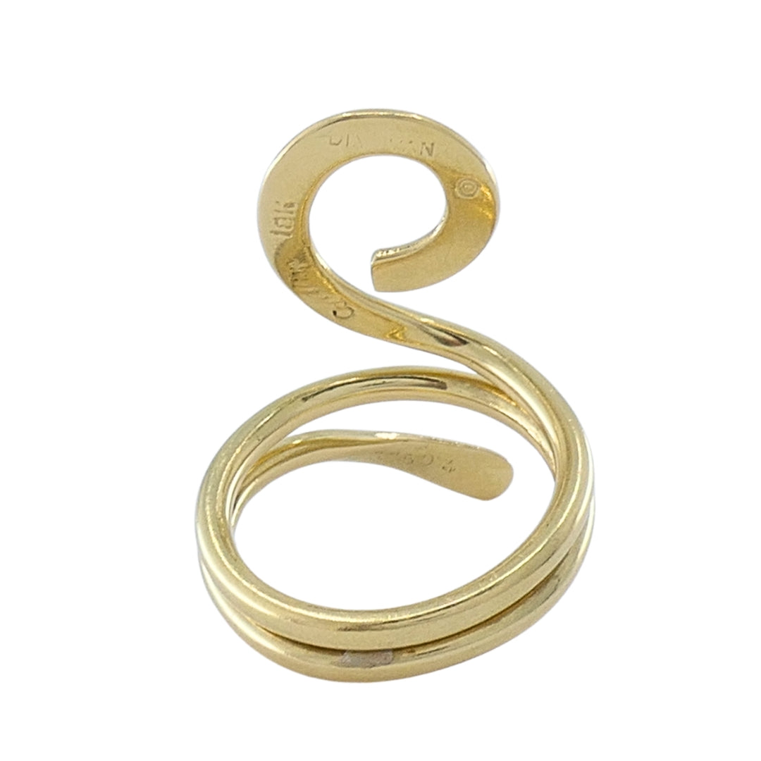 Cartier Dinh Van 18k Yellow Gold Vintage Ankh Ring
