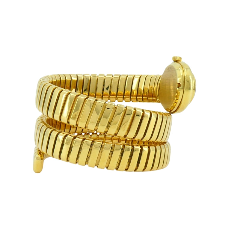 Bvlgari Bulgari Tubogas Gold Watch Oval Rare Edition