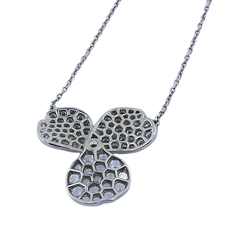Tiffany & Co. Platinum Diamond Paper Flowers Pendant Necklace